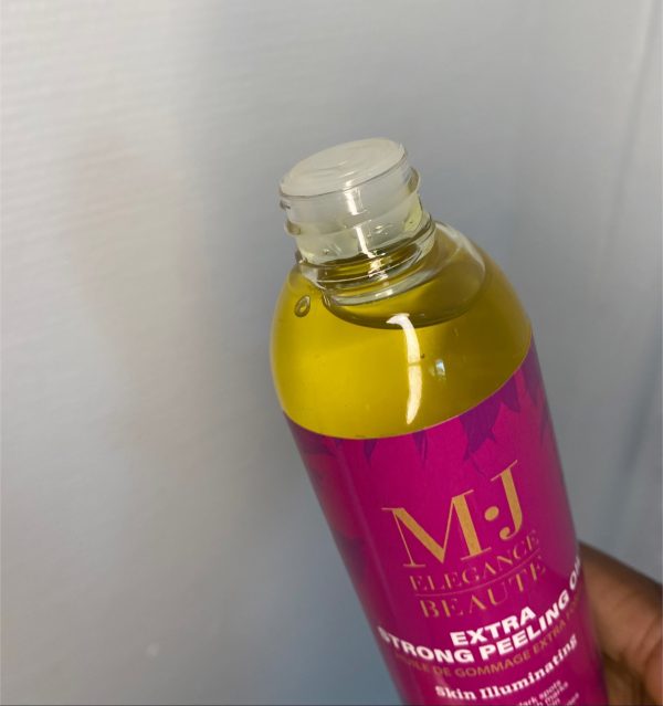 flacon d'huile peeling sans bouchon